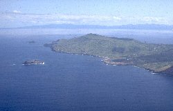 Vista aérea do Vulcão Central da Ilha Graciosa (imagem CVARG)
