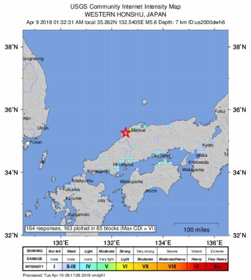 Sismo de magnitude 6 atinge costa do Japão ao largo de Fukushima